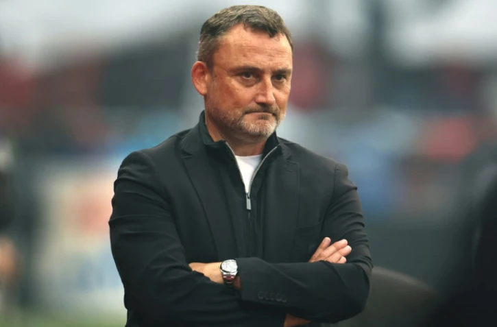 Franck Haise, alors entraîneur de Lens, le 12 mai 2024 lors d'un match à Rennes