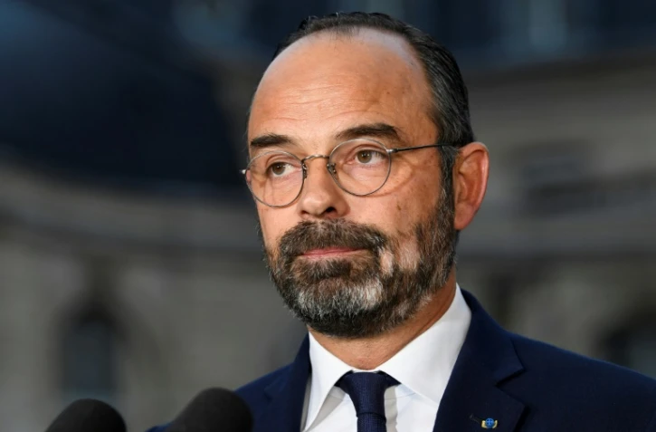 Le Premier ministre Edouard Philippe, confronté à un mouvement social sur les retraites donne une conférence de presse à Matignon, le 6 décembre à Paris