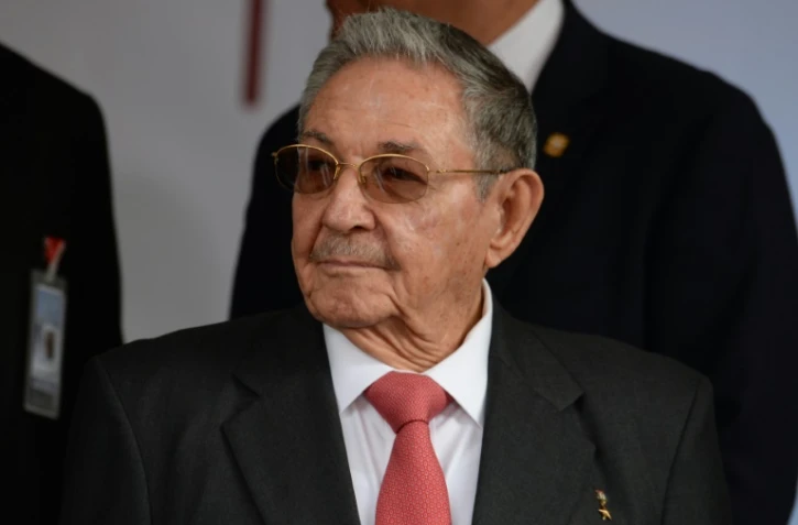 Le président cubain Raul Castro à Caracas le 5 mars 2018