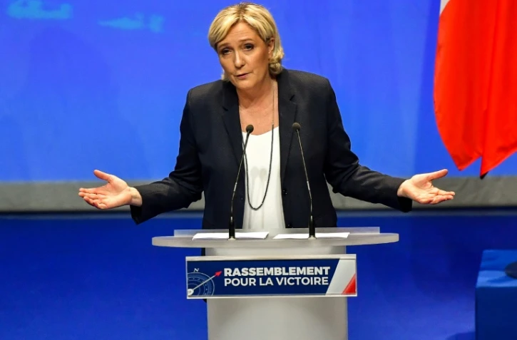 Le présidente du Front national Marine Le Pen le 11 mars 2018 à Lille.