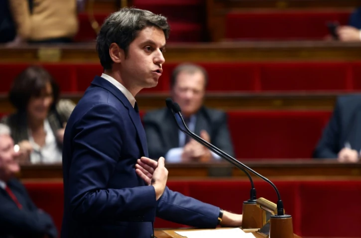 Le Premier ministre Gabriel Attal, le 30 janvier 2024 à l'Assemblée nationale