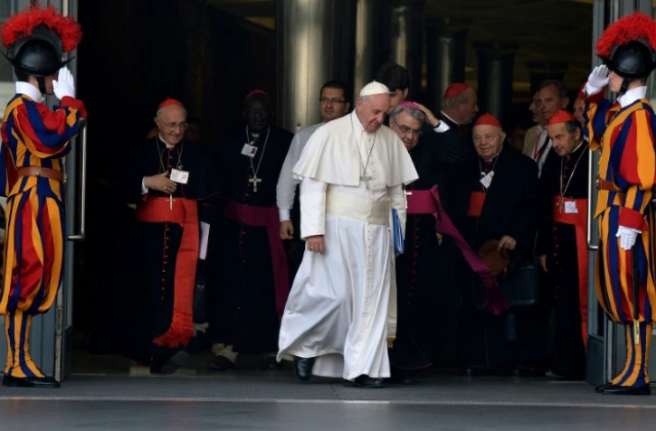 Le pape François le 5 octobre 2015 au Vatican pour le synode sur la famille