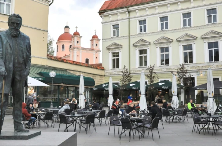 The city of Vilnius hopes to become 'one large outdoor cafe'