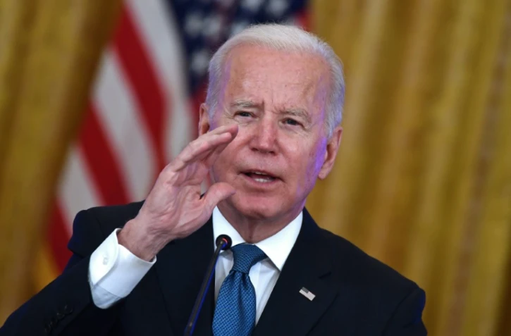Le président américain Joe Biden à la Maison Blanche, le 24 janvier 2022