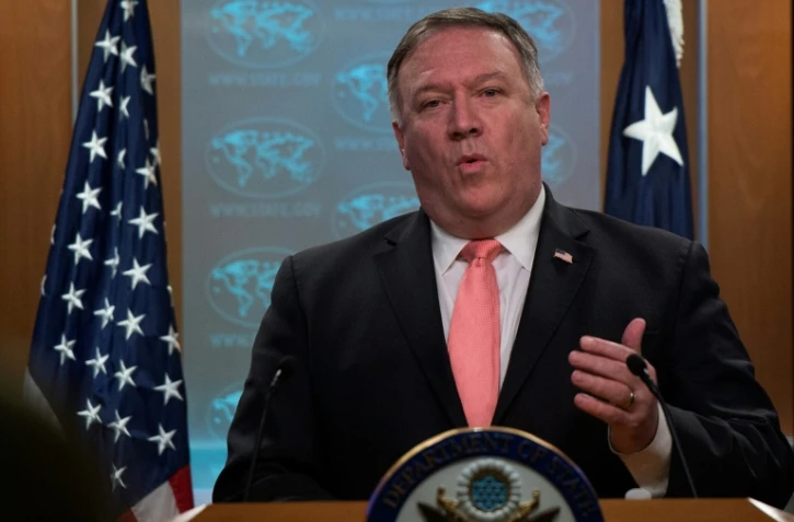 Le secrétaire d'Etat américain Mike Pompeo, le 23 octobre 2018 à Washington