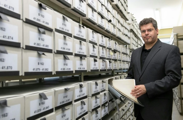 Le procureur allemand Jens Rommel, de l'Office central pour l'élucidation des crimes du national-socialisme à Ludwigsbourg, le 19 avril 2018