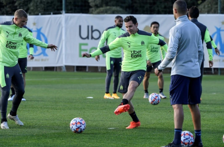 Les joueurs marseillais préparent la venue du FC Porto, lors d'une séance d'entraînement au centre Louis-Dreyfus, le 24 novembre 2020
