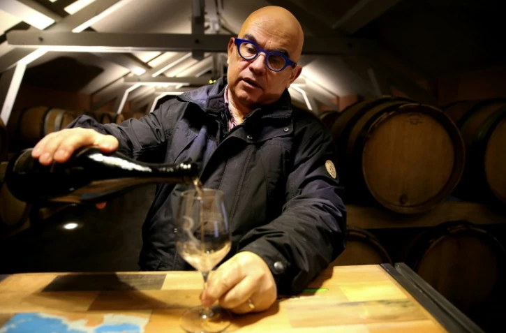 Eric Rodez, à la tête du domaine familial à Ambonnay, dans la Vallée de la Marne, le 20 décembre 2017