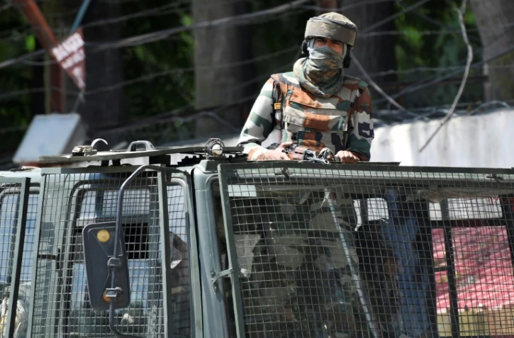 Un soldat indien à Srinagar au Cachemire indien le 18 août 2019