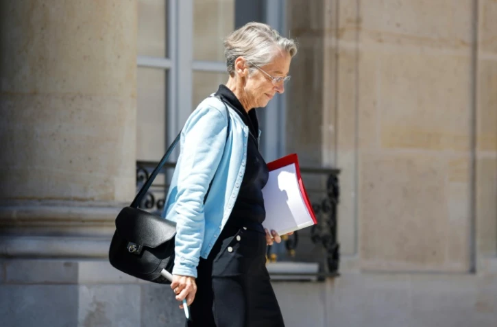 La Première ministre Elisabeth Borne, à l'Elysée à Paris, le 8 juillet 2022