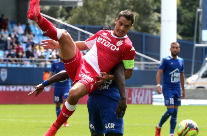 Le capitaine de Monaco Wissam Ben Yedder lors du match de Ligue 1 à Troyes, le 29 août 2021 