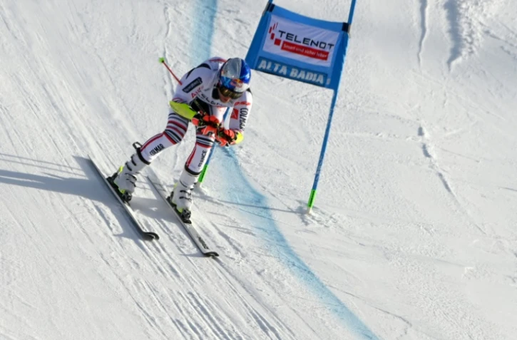Le Français Alexis Pinturault lors de la 2e manche du slalom géant d'Alta Badia, le 20 décembre 2020