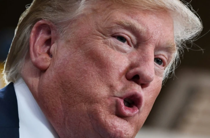 Donald Trump, le 10 avril 2019 à Crosby, au Texas 