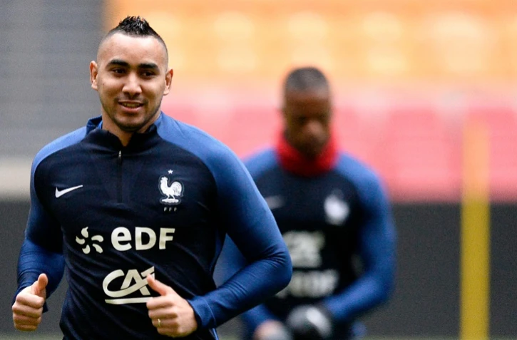 Dimitri Payet lors d'une séance d'entraînement à l'Arena d'Amsterdam, le 24 mars 2016