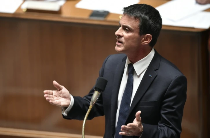 Le Premier ministre Manuel Valls devant l'Assemblée le 10 mai 2016