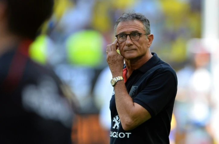 Guy Novès, alors entraîneur de Toulouse en demi-finales du Top 14 contre Clermont, le 6 juin 2015 à Toulouse 