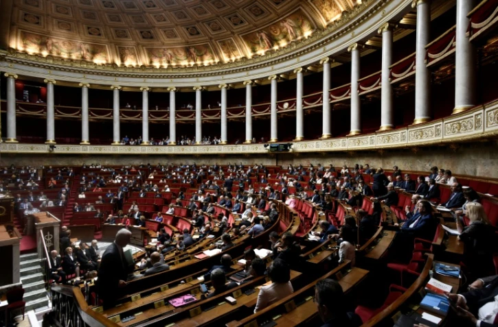 L'Assemblée nationale à Paris, lors d'une session parlementaire sur l'habilitation à réformer le code du Travail par ordonnances, le 1er août 2017