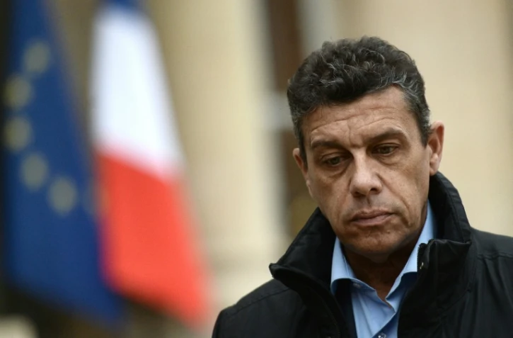 Le président de la FNSEA, Xavier Beulin, s'adresse aux journalistes à l'issue d'un entretien avec François Hollande, à l'Elysée le 2 février 2016 