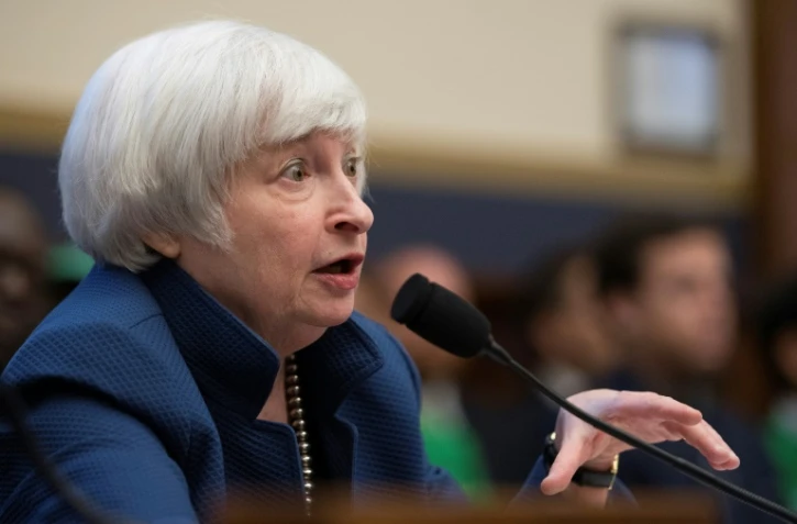 La présidente de la Fed Janet Yellen à Washington, le 12 juillet 2017