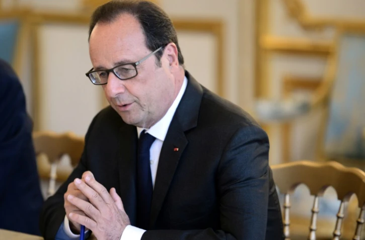 Le président François Hollande le 29 août 2016 à l'Elysée à Paris