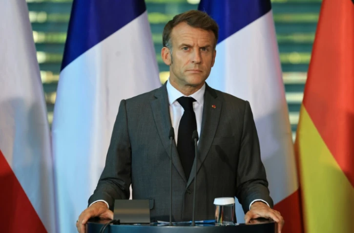 Le président français, Emmanuel Macron, le 24 juin 2026 à Berlin