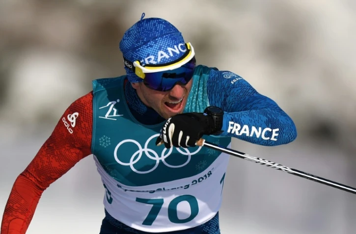 Le fondeur français Maurice Manificat lors du 15 km libre aux JO, le 16 février 2018 à Pyeongchang