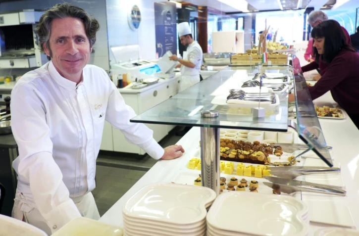 Le chef français Gérald Passédat au Môle, un de ses trois établissements marseillais, le 12 mars 2015