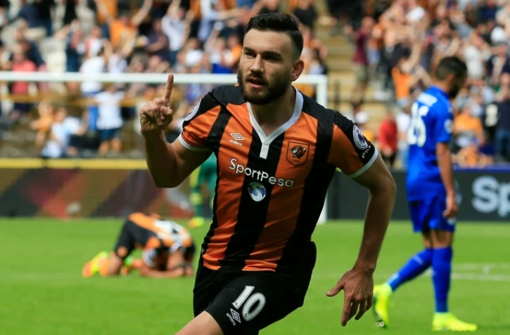 Le milieu Robert Snodgrass, auteur du second but du promu Hull face à Leicester, le 13 août 2016 à Kingston upon Hull