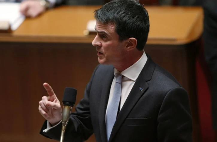 Le Premier ministre Manuel Valls à l'Assemblée Nationale, le 26 janvier 2016