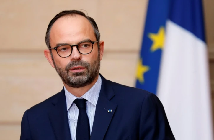 Le premier ministre français Edouard Philippe, à Paris le 17 janvier 2018, a annoncé que la France retirait sa candidature à l'organisation de l'Exposition universelle de 2025 dans une lettre officielle 
