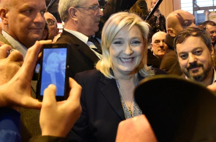 La présidente du FN Marine Le Pen à Paris, le 1er mars 2016