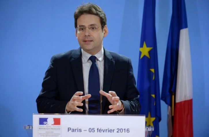 Le secrétaire d'Etat au Commerce extérieur, Matthias Fekl, lors de la présentation des chiffres sur le déficit commercial en France en 2015, à Paris, le 5 février 2015