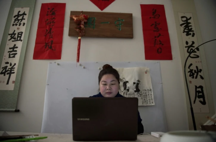 La féministe chinoise Ye Haiyan, le 25 janvier 2017 à Mékin