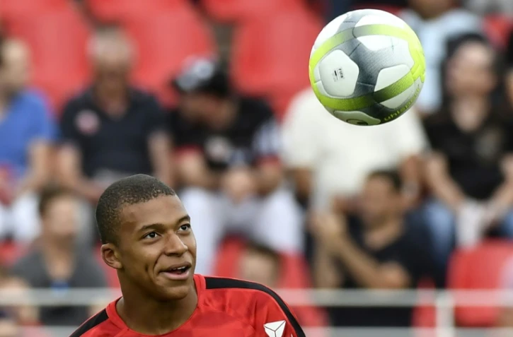 L'attaquant de l'AS Monaco Kylian Mbappé au stade Gaston-Gérard de Dijon, le 13 août 2017