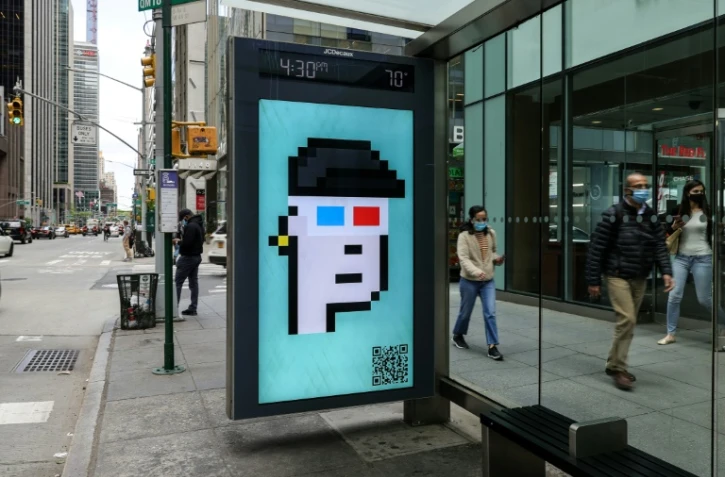 L'image d'un cryptopunk Ă New York, mardi