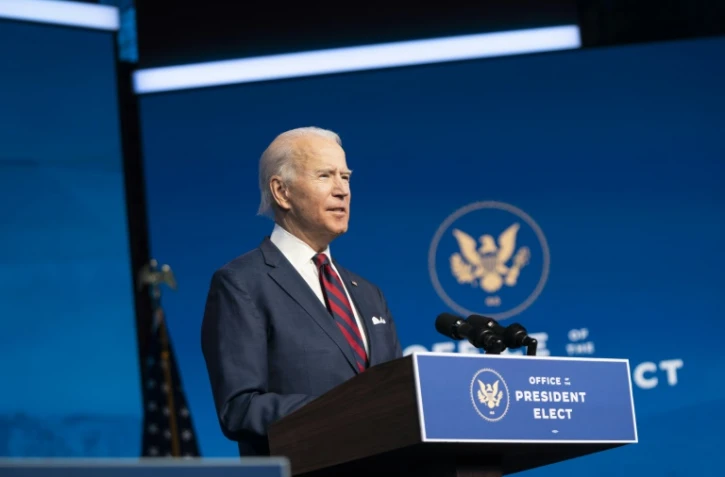 Le président américain élu Joe Biden présente son équipe climat à Wilmington, dans le Delaware, le 19 décembre 2020