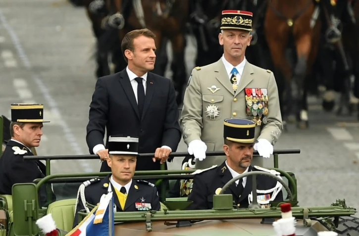 Emmanuel Macron au côté du général Francois Lecointre, le 14 juillet 2019
