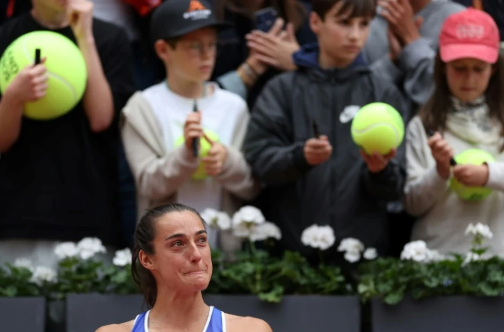 La Française Caroline Garcia a été éliminée dès le premier tour de son dernier Roland-Garros le 26 mai 2025 à Paris

