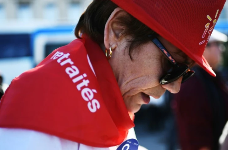 Manifestante pour un meilleur pouvoir d'achat des retraités, à Marseille le 30 mars 2017  