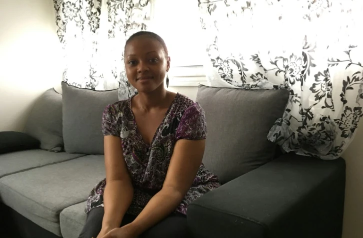 Diaryatou Bah, ambassadrice de la campagne de prévention "Excision, parlons-en!", à Montreuil, près de Paris, le 30 juin 2017