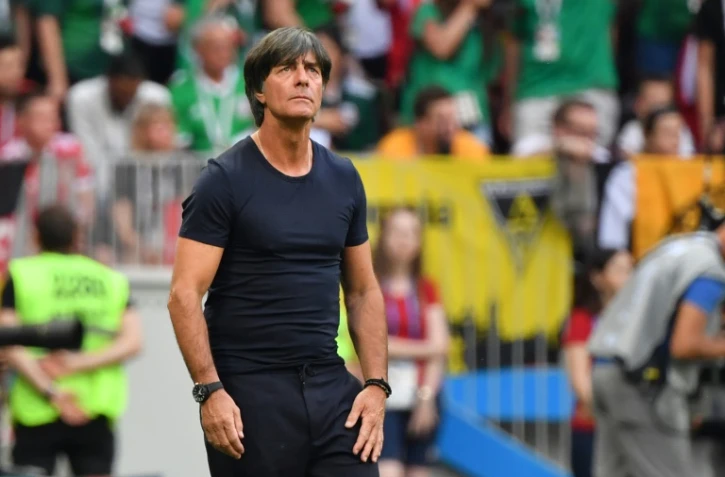 Le sélectionneur de l'Allemagne Joachim Löw lors du match contre le Mexique, le 17 juin 2018 à Moscou