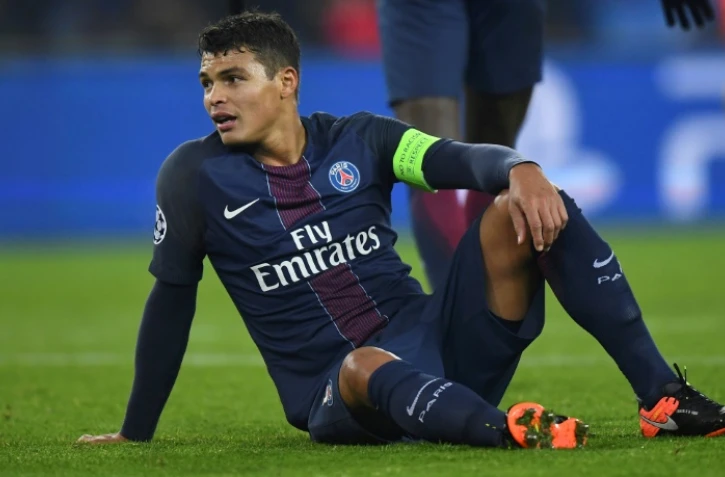 Soirée difficile pour le PSG de Thiago Silva contre Ludogorets en Ligue des champions au Parc des Princes, le 6 décembre 2016