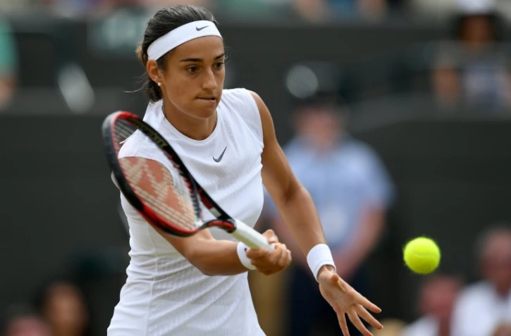 La Française Caroline Garcia contre la Britannique Johanna Konta, le 10 juillet 2017 à Wimbledon