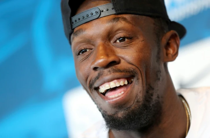 La superstar du sprint mondial Usain Bolt, en conférence de presse, le 19 juin 2017 à Monaco
