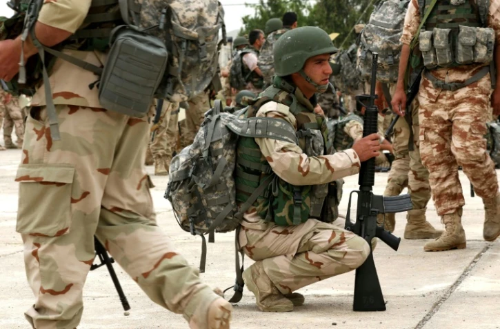 Des combattants kurdes peshmergas, le 5 mai 2016 à Erbil.