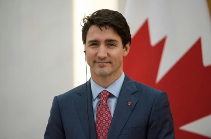 Le Premier ministre canadien Justin Trudeau lors d'une conférence de presse à Pékin, le 4 décembre 2017