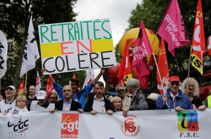 Manifestation de retraités, le 14 juin 2018 à paris
