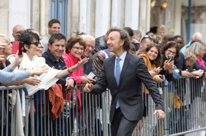 L'animateur Stéphane Bern à Rochefort, le 14 juin 2018