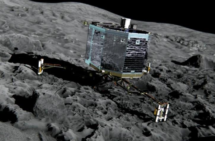 Image du robot Philae, diffusée le 20 décembre 2013 par l'Agence spatiale européenne (ESA)
