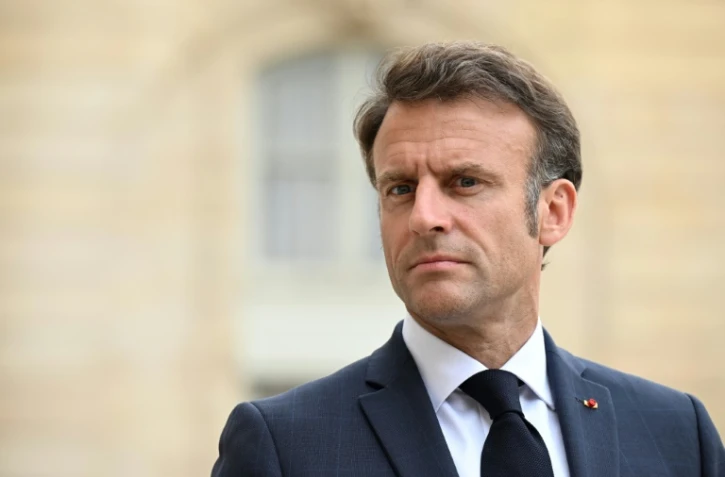 Le président français Emmanuel Macron, le 28 juin 2023 à l'Elysée à Paris 